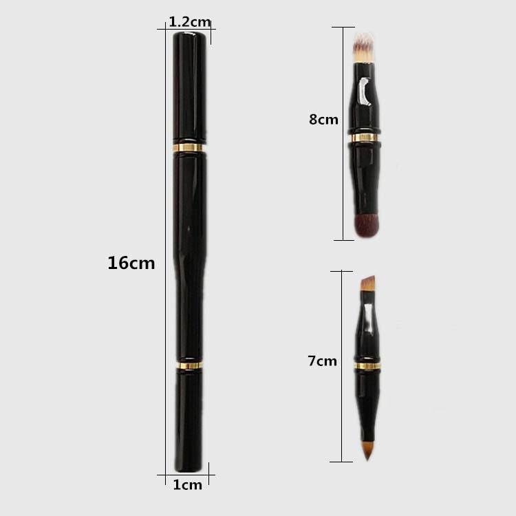 Small Waist Four-Head Portable Makeup Brush Lip Brush Concealer Eyebrow Brush - Makeup Brushes by PMC Jewellery | Online Shopping South Africa | PMC Jewellery