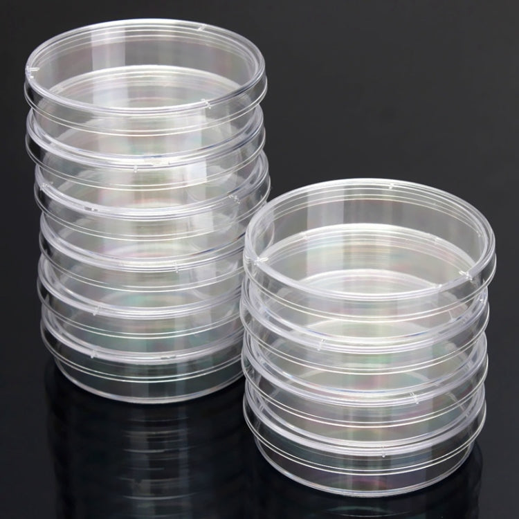 10 PCS Polystyrene Sterile Petri Dishes Bacteria Dish Laboratory Biological Scientific Lab Supplies, Size:60mm - free shipping - PMC TechLife - Order now!