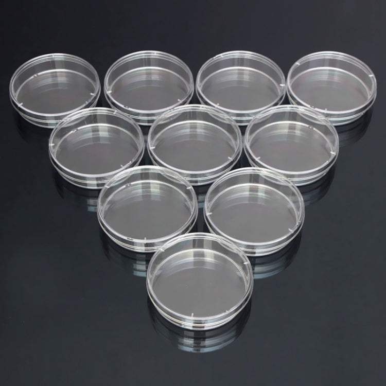 10 PCS Polystyrene Sterile Petri Dishes Bacteria Dish Laboratory Biological Scientific Lab Supplies, Size:90mm - free shipping - PMC TechLife - Order now!