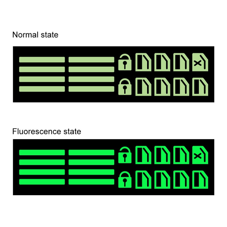 Car Window Sticker Lifter Modified Sticker Car Luminous Switch Car Window Button Car Sticker(Luminous Blue) - Decorative Sticker by PMC TechLife | Online Shopping South Africa | PMC TechLife