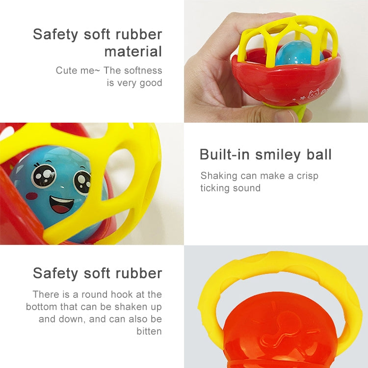 Baby Rattles Toy Intelligence Grasping Gums Plastic Hand Bell Rattle Funny Educational Toy，Color Random Delivery - Baby Toys by PMC Jewellery | Online Shopping South Africa | PMC Jewellery