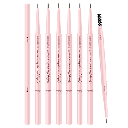 4 PCS Kemelo Double-Headed Automatic Rotating Eyebrow Pencil Waterproof Sweat-Proof Non-Fading Thin Core Eyebrow Pencil(04 Soft Light Brown) - Eyes by PMC Jewellery | Online Shopping South Africa | PMC Jewellery