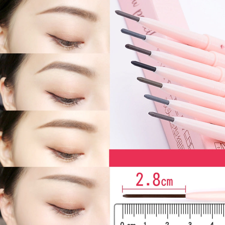 4 PCS Kemelo Double-Headed Automatic Rotating Eyebrow Pencil Waterproof Sweat-Proof Non-Fading Thin Core Eyebrow Pencil(03Modern Dark Brown) - Eyes by PMC Jewellery | Online Shopping South Africa | PMC Jewellery