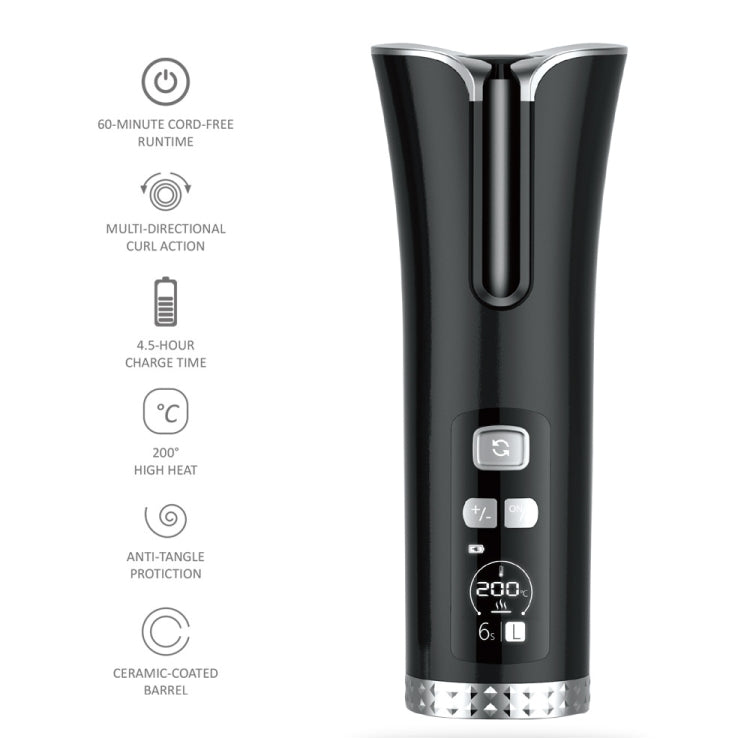 USB Charging Automatic Rotating Curling Iron Portable Wireless Travel Curling Iron(White) - Hair Curler by PMC TechLife | Online Shopping South Africa | PMC TechLife