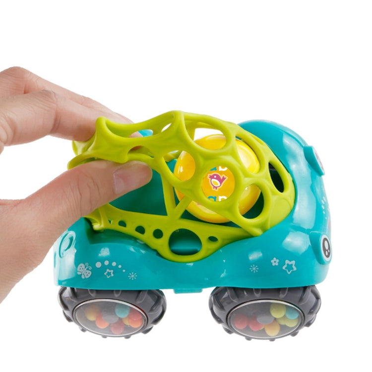 Soft Plastic Toy Car Inertial Slide With Colorful Ball Anti-fall Children Toy Car Baby Car Doll(Green) - Baby Toys by PMC Jewellery | Online Shopping South Africa | PMC Jewellery