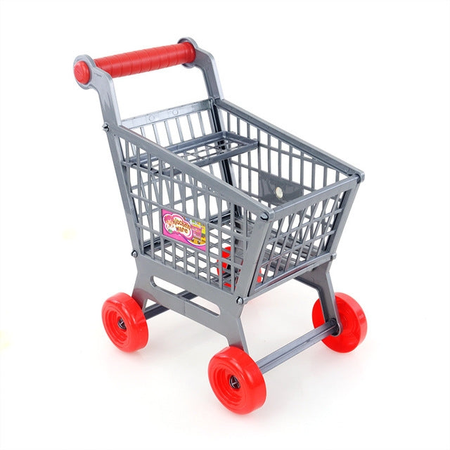 Creative Mini Simulation Supermarket Shopping Cart Children's Role-playing Toys(Grey) - Pretend Play Toys by PMC Jewellery | Online Shopping South Africa | PMC Jewellery