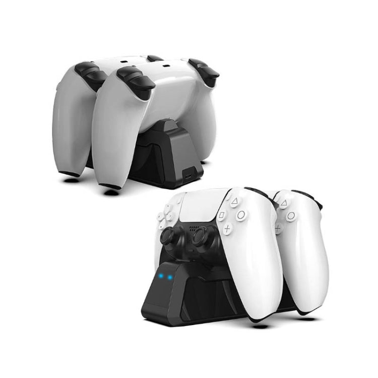 Controller Charger Game Controller Dual Charger For PS5(White) - Charger & Power by PMC Jewellery | Online Shopping South Africa | PMC Jewellery