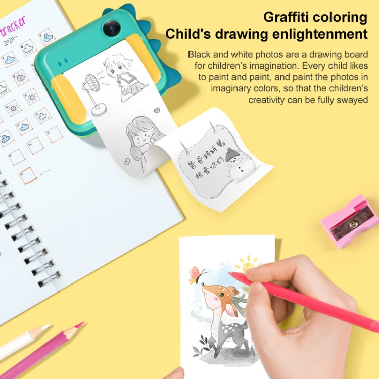 P1 32GB Children Instant Camera 1200W Front And Rear Dual-Lens Mini Print Photographic Digital Camera Toy(Pink Cat) - Children Cameras by PMC TechLife | Online Shopping South Africa | PMC TechLife