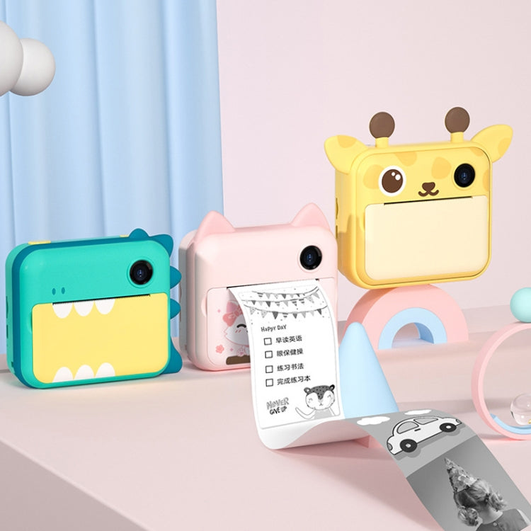 P1 32GB Children Instant Camera 1200W Front And Rear Dual-Lens Mini Print Photographic Digital Camera Toy(Pink Cat) - Children Cameras by PMC TechLife | Online Shopping South Africa | PMC TechLife