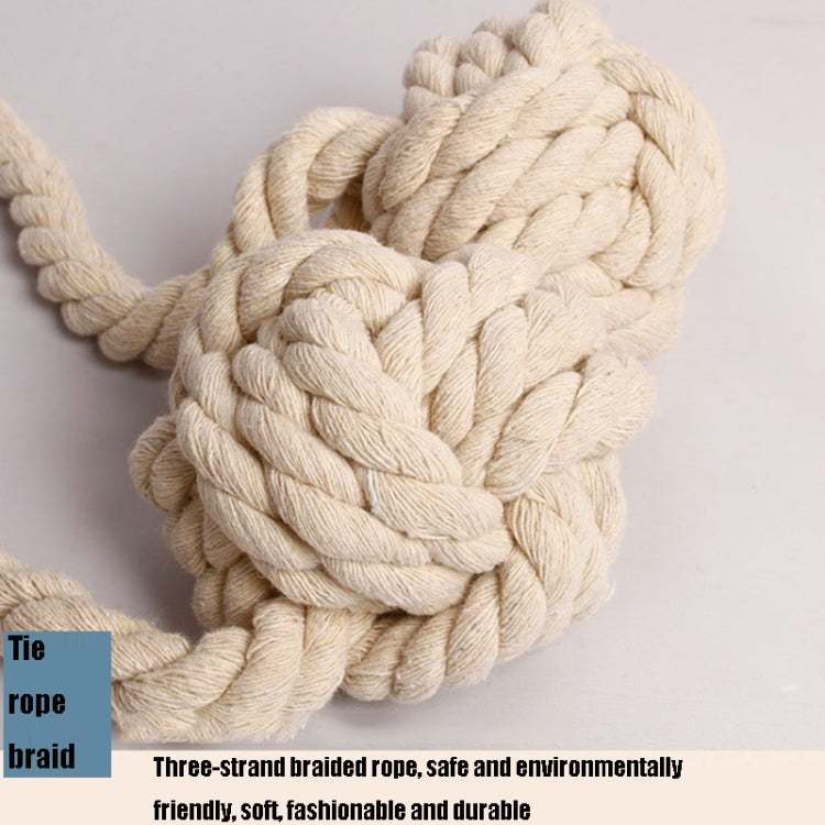 CK12 4 PCS Curtain Buckle Free Installation Cotton Roll Hanging Ball Curtain Strap(Beige) - Curtain Decorative Accessories by PMC TechLife | Online Shopping South Africa | PMC TechLife