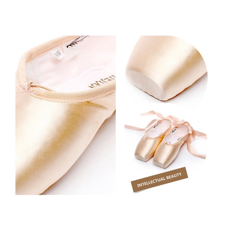 Ballet Lace Pointe Shoes Professional Flat Dance Shoes, Size: 40(Black) - Yoga Socks & Shoes by PMC Jewellery | Online Shopping South Africa | PMC Jewellery