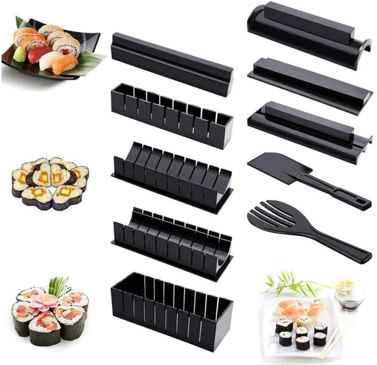 11 in 1 Sushi Mold With Sushi Knife Rice Ball Mold DIY Home Creative Sushi Roll Set - Food Molds by PMC Jewellery | Online Shopping South Africa | PMC Jewellery