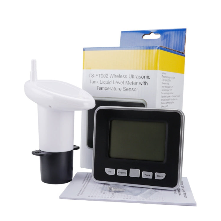 TS-FT002 Multifunctional Ultrasonic Electronic Water Tank Level Gauge With Indoor Temperature Thermometer Clock Display Water Level Gauge - free shipping - PMC TechLife - Order now!