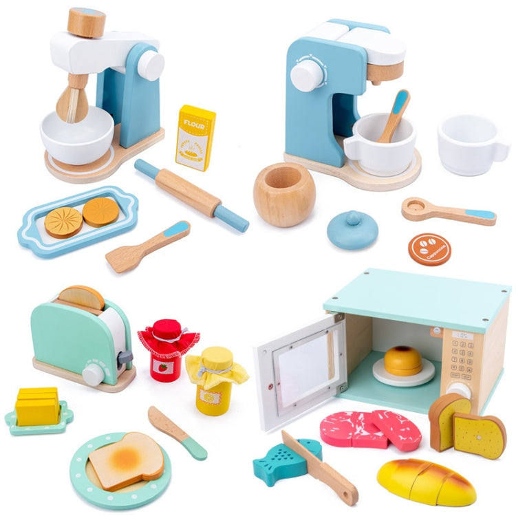 Children Simulation Kitchen Set Baby Wooden Food Cutting Pretend Play Toy Coffee Machine - Pretend Play Toys by PMC Jewellery | Online Shopping South Africa | PMC Jewellery