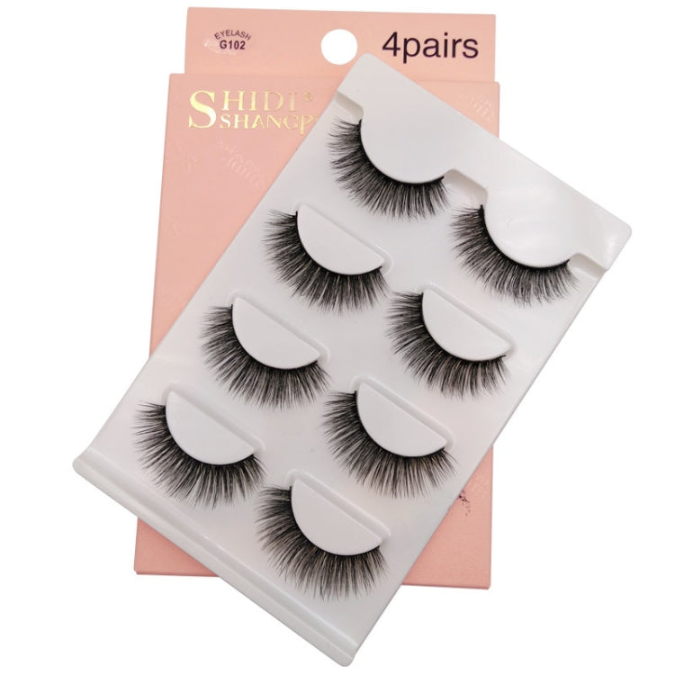 2 PCS 4 Pairs In One Box Handmade Mink False Eyelashes Slender And Long Three-Dimensional Multilayer Eyelashes(G102) - Eyes by PMC Jewellery | Online Shopping South Africa | PMC Jewellery