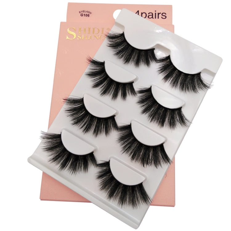 2 PCS 4 Pairs In One Box Handmade Mink False Eyelashes Slender And Long Three-Dimensional Multilayer Eyelashes(G106) - Eyes by PMC Jewellery | Online Shopping South Africa | PMC Jewellery