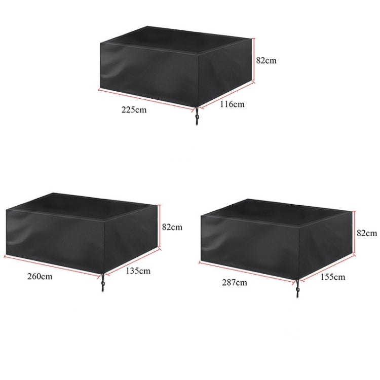 Billiard Table Dust Cover Billiard Protective Cover Water-Repellent Furniture Cover, Size: 260x135x82cm(Black) - Dust Covers by PMC TechLife | Online Shopping South Africa | PMC TechLife | Buy Now Pay Later Mobicred