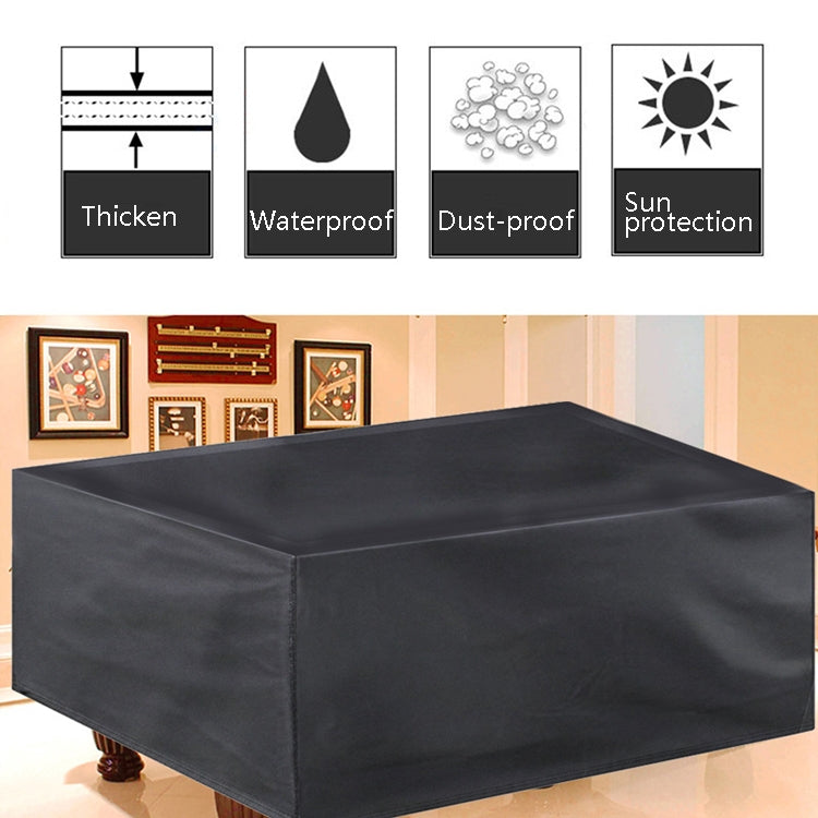 Billiard Table Dust Cover Billiard Protective Cover Water-Repellent Furniture Cover, Size: 260x135x82cm(Black) - Dust Covers by PMC TechLife | Online Shopping South Africa | PMC TechLife | Buy Now Pay Later Mobicred