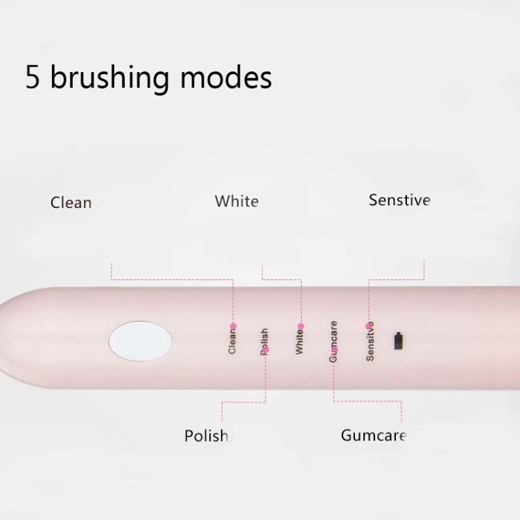 DELIPU Electric Toothbrush Rechargeable Sonic 5-Speed Adjustment Children Adult Household Waterproof Soft Hair Whitening Toothbrush USB Charging Stand (Blue) - Toothbrushes by PMC TechLife | Online Shopping South Africa | PMC TechLife