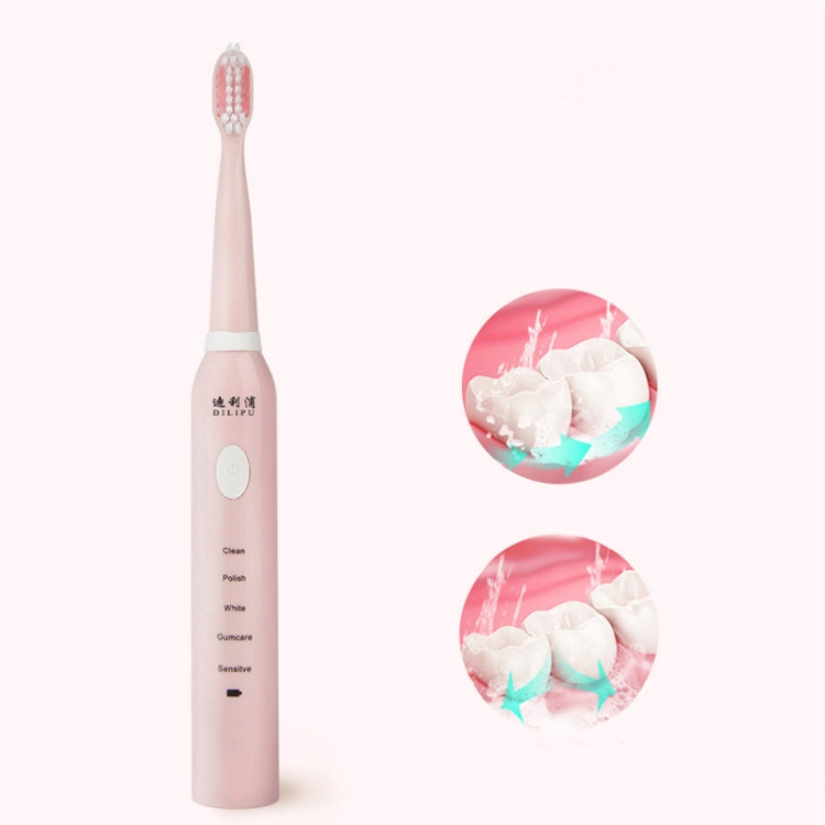 DELIPU Electric Toothbrush Rechargeable Sonic 5-Speed Adjustment Children Adult Household Waterproof Soft Hair Whitening Toothbrush USB Charging Stand (Blue) - Toothbrushes by PMC TechLife | Online Shopping South Africa | PMC TechLife