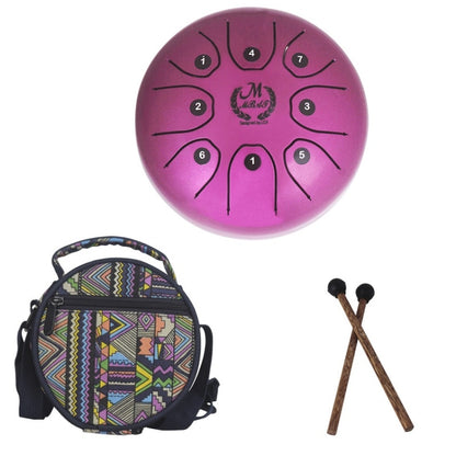 MEIBEITE 5.5-Inch C-Tune Sanskrit Drum Steel Tongue Empty  Worry-Free Drum(Purple) - Percussion Instruments by MEIBEITE | Online Shopping South Africa | PMC Jewellery