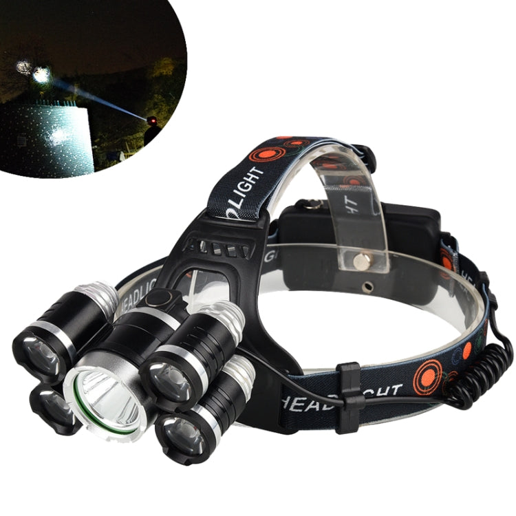 Outdoor Glare Rechargeable LED Headlight High Power Outdoor Lighting Fishing Light, Style: Zoom (With Batteries And USB Cable) - Headlamp by PMC Jewellery | Online Shopping South Africa | PMC Jewellery