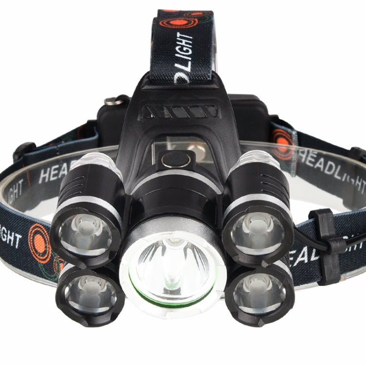Outdoor Glare Rechargeable LED Headlight High Power Outdoor Lighting Fishing Light, Style: Rotate (Batteries And USB Cable) - Headlamp by PMC Jewellery | Online Shopping South Africa | PMC Jewellery
