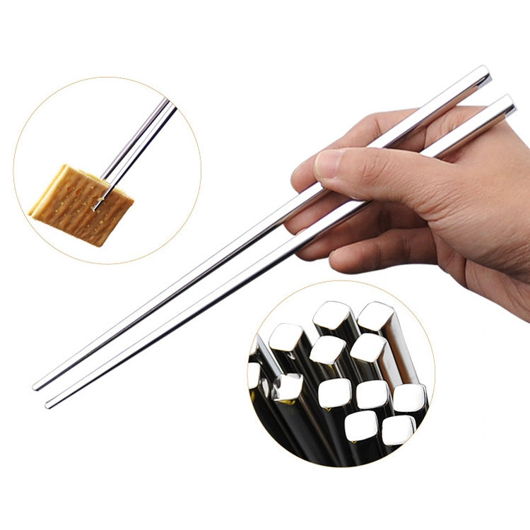 1 Pairs 304 Stainless Steel Chopsticks Non-Slip Tableware Adult Chopsticks - Cutlery Sets by PMC Jewellery | Online Shopping South Africa | PMC Jewellery