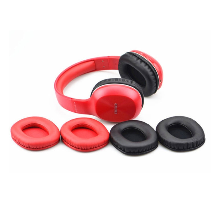 2 PCS Leather Cover Headphone Protective Cover Earmuffs For Edifier W800BT / W808BT / K800 / K830 / K815P(Black) - Earmuff & Pad by PMC TechLife | Online Shopping South Africa | PMC TechLife