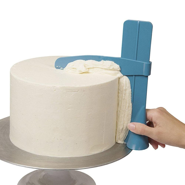 Adjustable DIY Cake Scraper Smoother Fondant Spatulas Cake Edge Smoother Cream(Blue) - Food Molds by SK SHINING CROWN | Online Shopping South Africa | PMC TechLife | Buy Now Pay Later Mobicred