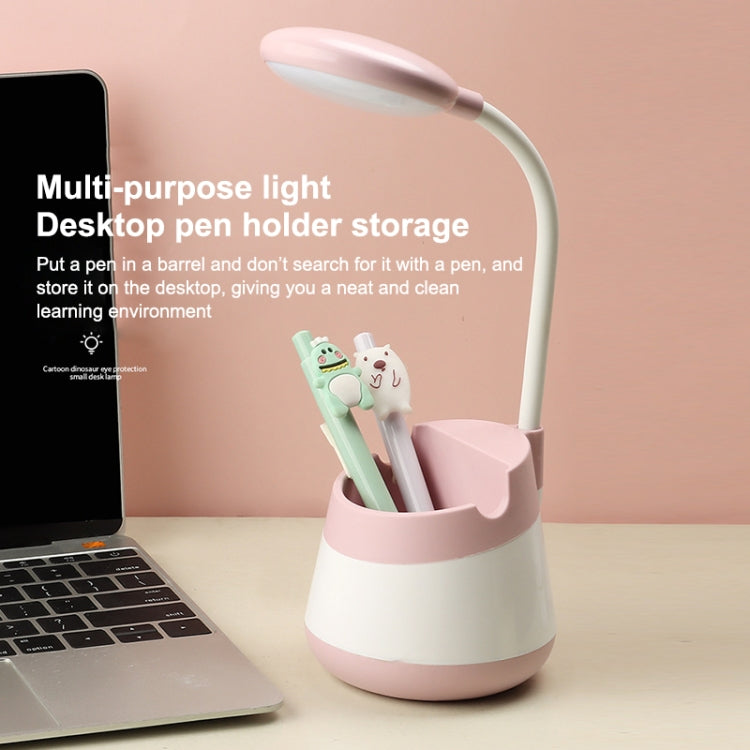 USB Charging LED Desk Light Eye Protection Lamp with Pen Holder and Phone Holder(CS276-4 Black) -  by PMC TechLife | Online Shopping South Africa | PMC TechLife