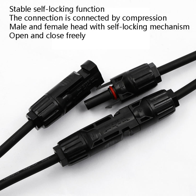 10 Sets MC4 4 in 1 MC4 Photovoltaic Connector Solar Branch Connector Solar Panel Male And Female Plug Accessories - Connectors by PMC TechLife | Online Shopping South Africa | PMC TechLife