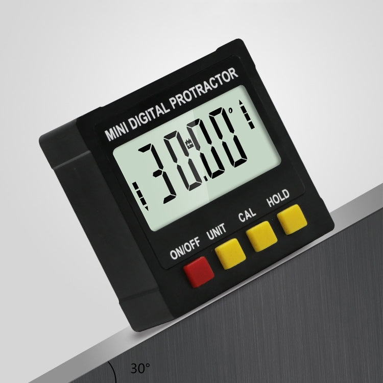 Electronic Digital Display Inclinometer Slope Level Protractor Four-Sided Magnetic Angle Ruler - Measuring Tools by PMC Jewellery | Online Shopping South Africa | PMC Jewellery