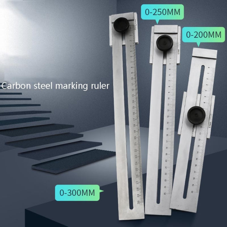 0-250mm Portable Woodworking Scribing Marker Ruler - Measuring Tools by PMC TechLife | Online Shopping South Africa | PMC TechLife