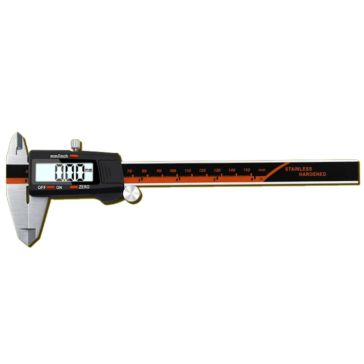 0-150mm Plastic Meter Stainless Steel Body Digital Display Electronic High-Precision Vernier Caliper, Specification: 2 Units of mm/inch - Measuring Tools by PMC TechLife | Online Shopping South Africa | PMC TechLife