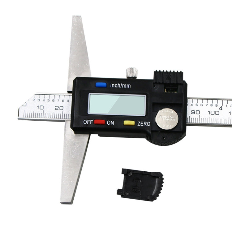 0-150mm Digital Display Depth Gauge Caliper Vernier Caliper Depth Measuring Ruler - Measuring Tools by PMC Jewellery | Online Shopping South Africa | PMC Jewellery