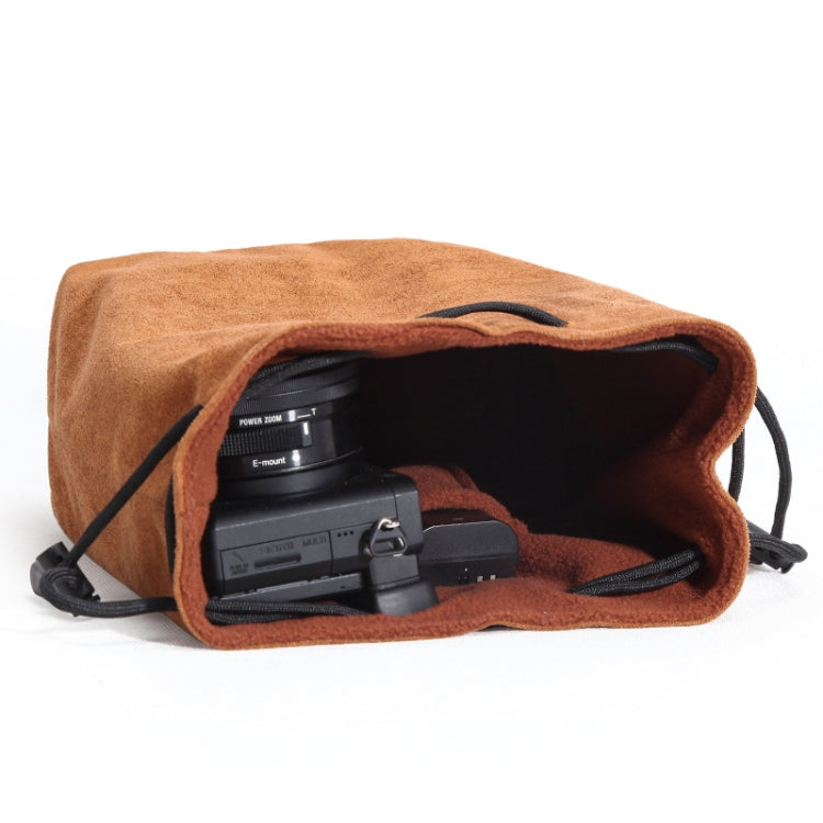 S.C.COTTON Liner Shockproof Digital Protection Portable SLR Lens Bag Micro Single Camera Bag Round Black L - Lens Bag by S.C.COTTON | Online Shopping South Africa | PMC TechLife | Buy Now Pay Later Mobicred