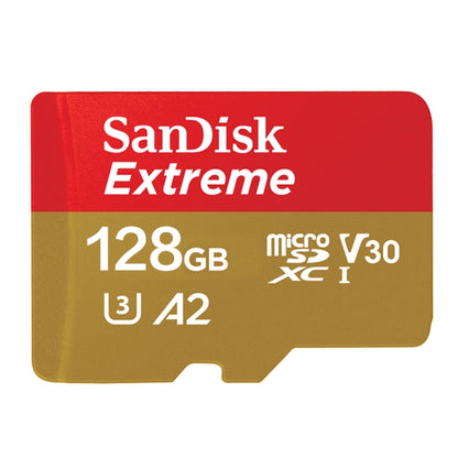 SanDisk U3 High-Speed Micro SD Card  TF Card Memory Card for GoPro Sports Camera, Drone, Monitoring 128GB(A2), Colour: Gold Card - Micro SD Card by SanDisk | Online Shopping South Africa | PMC Jewellery