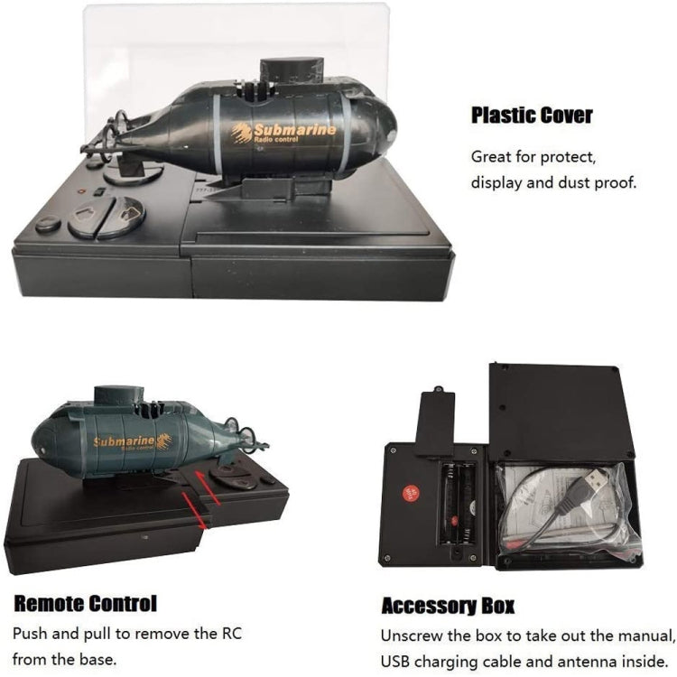 Children 2.4G Electric Six-Way Mini Submarine Model Boy Playing In Water Remote Control Boat Nuclear Submarine(Blue) - RC Boats by PMC TechLife | Online Shopping South Africa | PMC TechLife | Buy Now Pay Later Mobicred