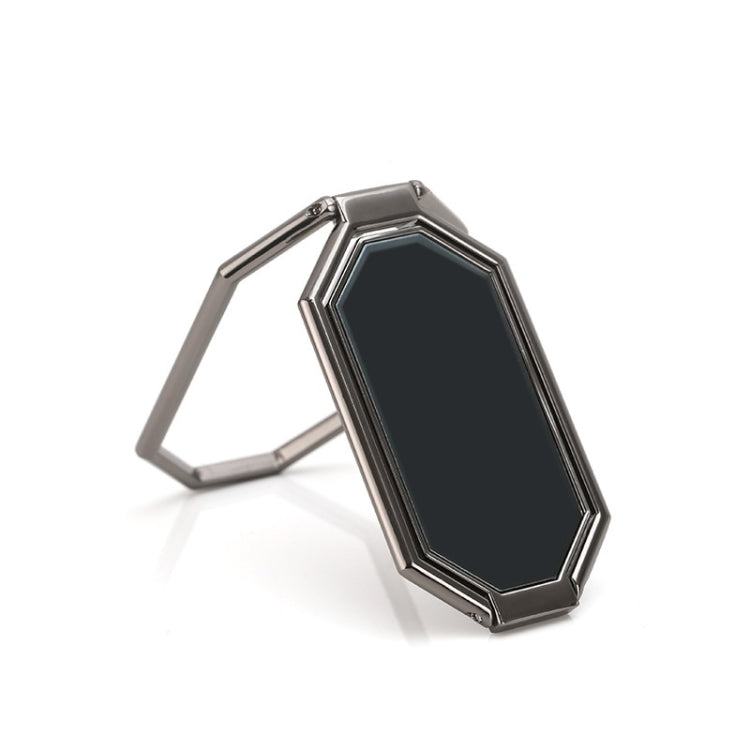Folding And Sticking Zinc Alloy Mobile Phone Ring Holder Car Magnetic Ring Buckle(Cool Black) - free shipping - PMC TechLife - Order now!