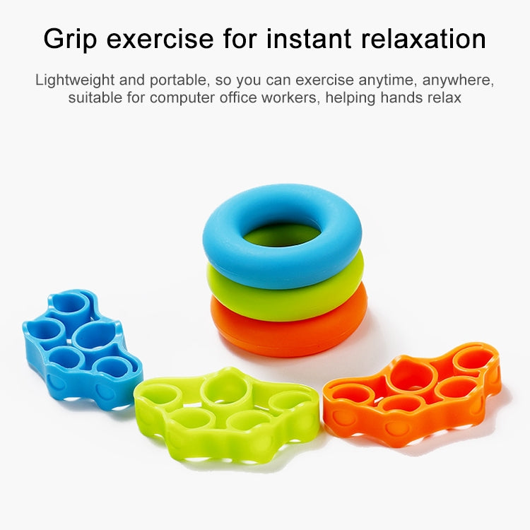 TF122 2 in 1 Silicone Grip Ring + Grip Device Set(Green) - Fitness Equipments by PMC Jewellery | Online Shopping South Africa | PMC Jewellery