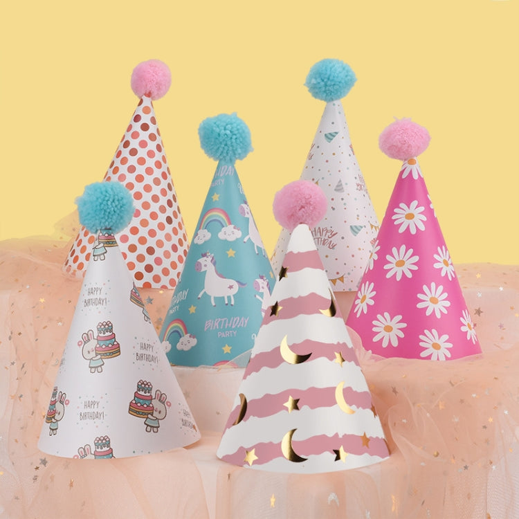 20 PCS Cute Children Bronzing Birthday Hats Cake Baking Decoration Party Hats Unicorn - free shipping - PMC TechLife - Order now!