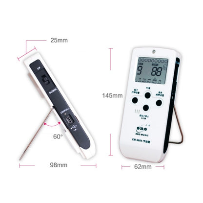 ENO EM-988A Electronic Vocal Rechargeable Metronome For Piano/Guitar/Drum/Guzheng/Violin(Blue) - Stringed Instruments by PMC Jewellery | Online Shopping South Africa | PMC Jewellery