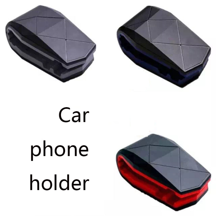 2 PCS Lazy Car Desktop Phone Holder Alligator Mouth Clip Holder(Black Gray) - Car Holders by PMC TechLife | Online Shopping South Africa | PMC TechLife