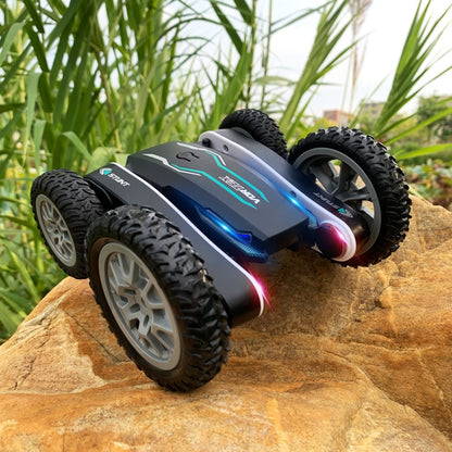 1:24 2.4G Flowering Stunt Car RC Double Deformation Remote Control Car Twisting Rotating Toy Car(Black) - RC Cars by PMC Jewellery | Online Shopping South Africa | PMC Jewellery