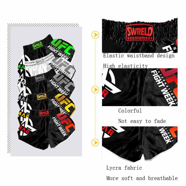 SWERLD Boxing/MMA/UFC Sports Training Fitness Shorts, Size: L(5) - Sports Shorts by SWERLD | Online Shopping South Africa | PMC Jewellery