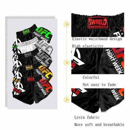 SWERLD Boxing/MMA/UFC Sports Training Fitness Shorts, Size: XXXL(6) - Sports Shorts by SWERLD | Online Shopping South Africa | PMC Jewellery