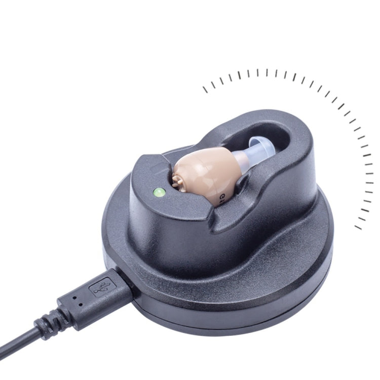 Z-12 Rechargeable In-Ear Sound Amplifier Hearing Aid with USB Cradle Charger - Hearing Aids by PMC TechLife | Online Shopping South Africa | PMC TechLife | Buy Now Pay Later Mobicred