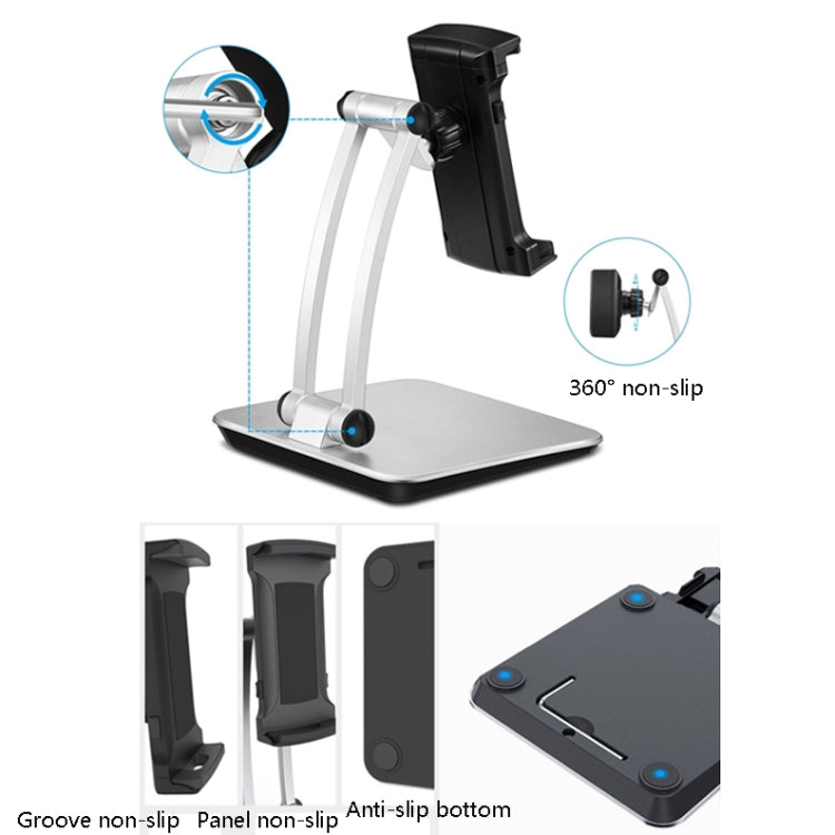 Aluminum Alloy Tablet Bracket Lazy Desktop Folding Mobile Phone Tablet Bracket - Desktop Holder by PMC TechLife | Online Shopping South Africa | PMC TechLife