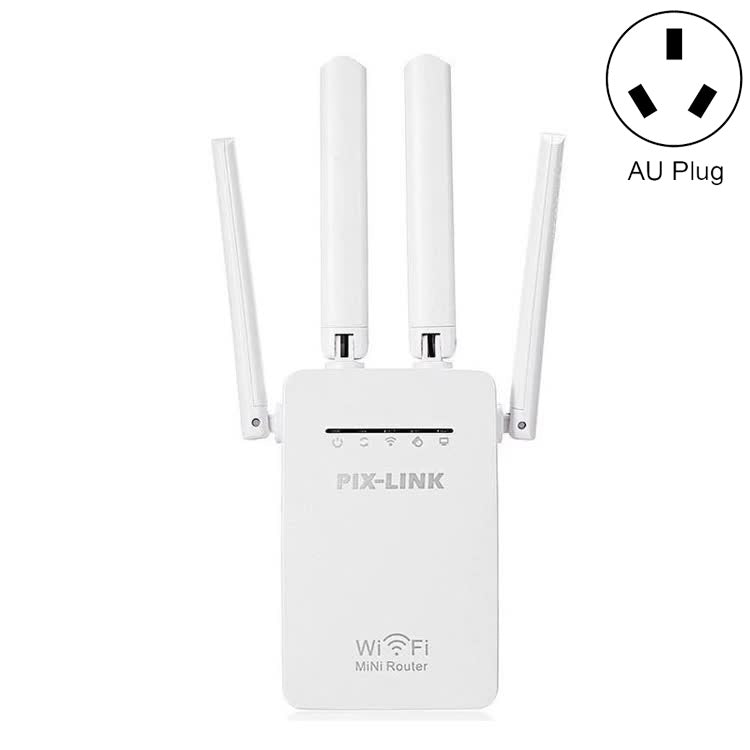 PIX-LINK LV-WR09 300Mbps WiFi Range Extender Repeater Mini Router(AU Plug) - Wireless Routers by PMC TechLife | Online Shopping South Africa | PMC TechLife